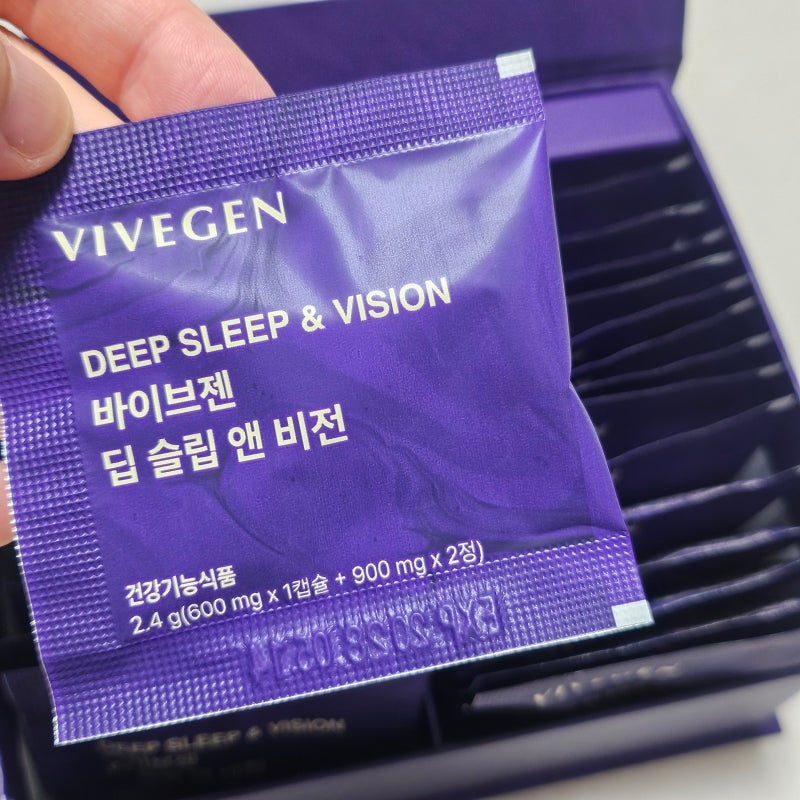 바이브젠 딥슬립앤비전 수면영양제, 멜라토닌부작용 걱정될 때 테아닌영양제 후기