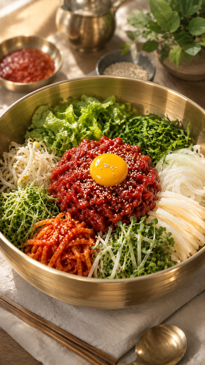 [황금레시피]노른자 톡! 육회비빔밥 레시피