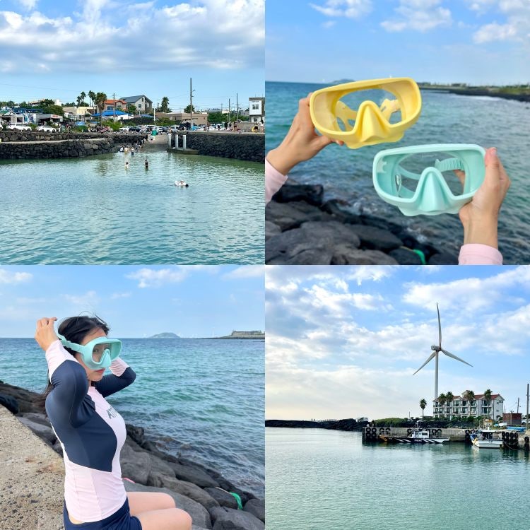 제주도 스노쿨링 명소 물놀이 준비물 다이비프로 스노쿨링 마스크