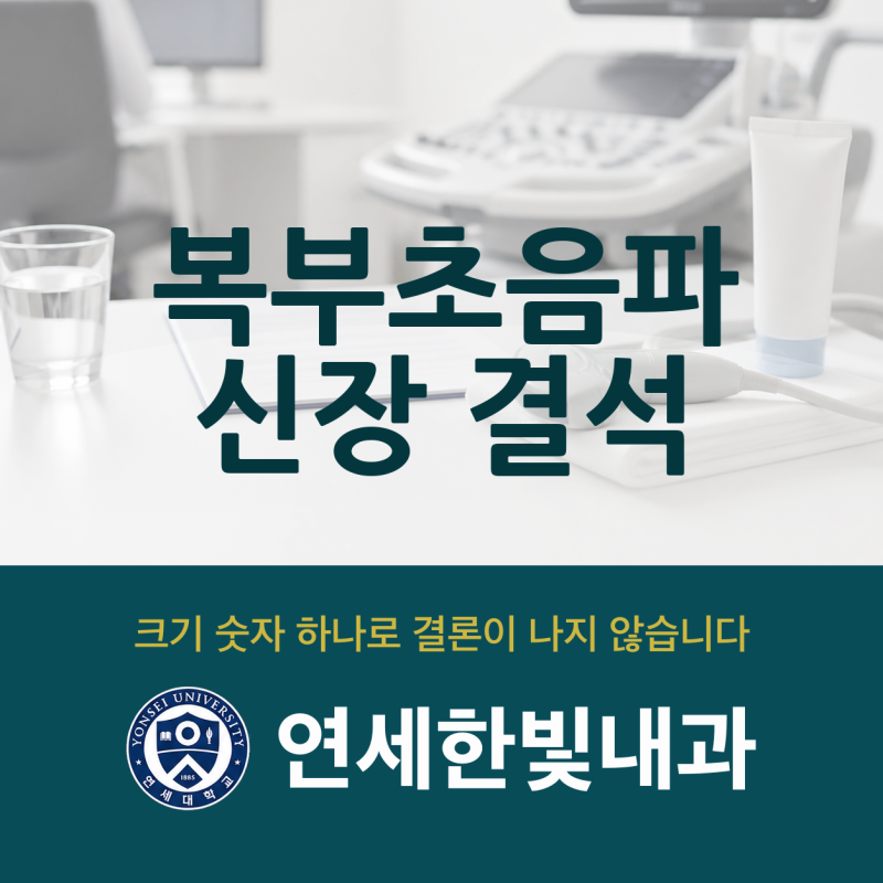 복부 초음파 신장결석, 증상 없이 발견됐을 때 확인하는 기준