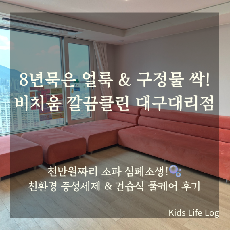 [대구 쇼파청소] 비치움 깔끔클린 대구대리점! 천만원 넘는 소파 새 소파 만든 솔직후기 (대....