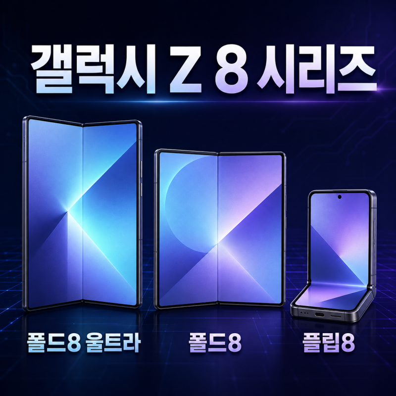 갤럭시 Z 폴드8 울트라·폴드8·플립8 차이｜와이드 화면과 가격 비교