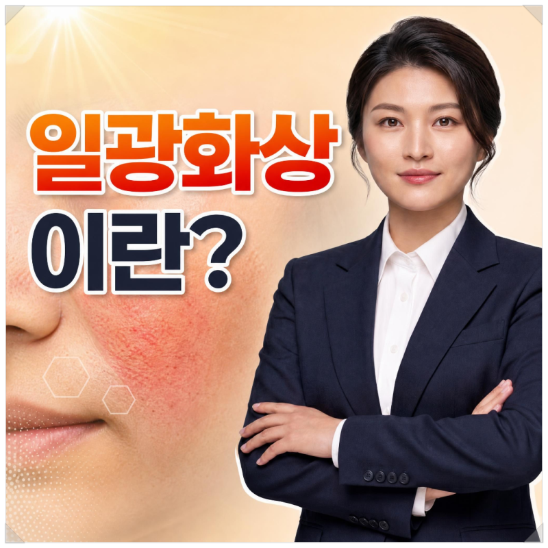 일광화상 물집까지 생긴 햇볕 화상 연고만 바르면 될까요?