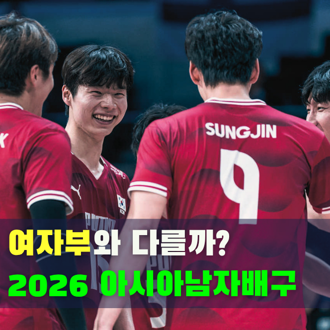 남자부는 다를까? 2026 제23회 아시아 남자배구 선수권대회 국가대표 명단·조편성·중계 일정