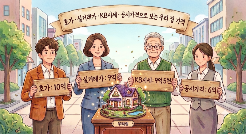 [부동산 인사이트] 호가? 실거래가? KB시세? 내 아파트 진짜 가격 확인하는 법