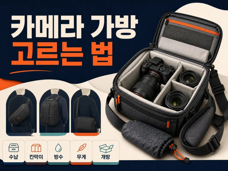 구매 전 필독, 카메라 가방 추천 어떻게 고를까? 살펴볼 것 5가지 (+ 바디·렌즈 수납, 칸막이, ....