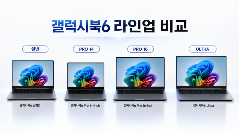 갤럭시북6 일반형·프로·울트라 전체 라인업 스펙, 가격 비교!