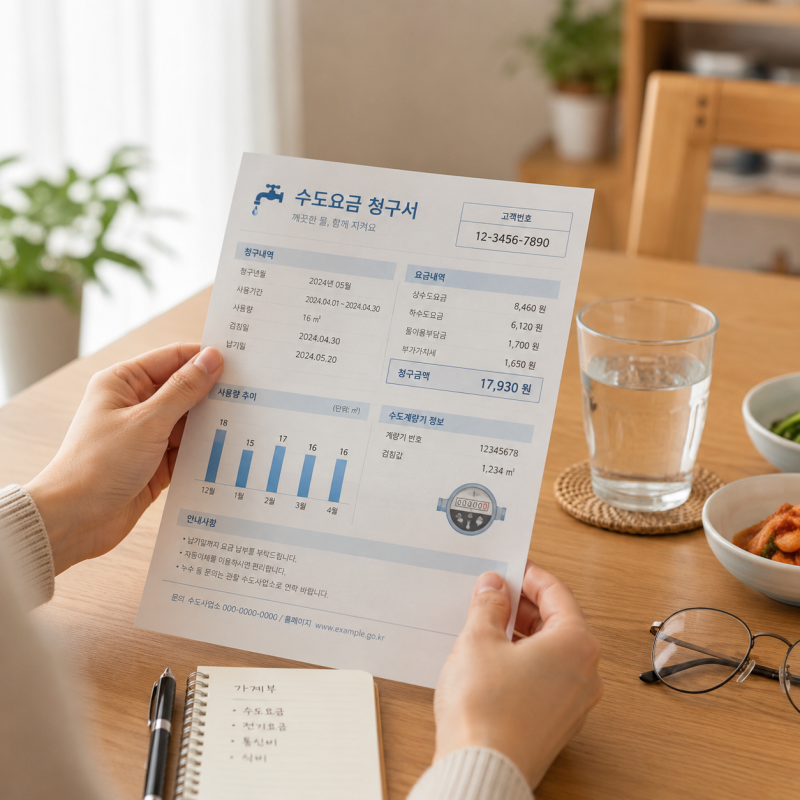 수도요금 감면은 소급이 안 됩니다 — 오늘 확인하셔야 하는 이유