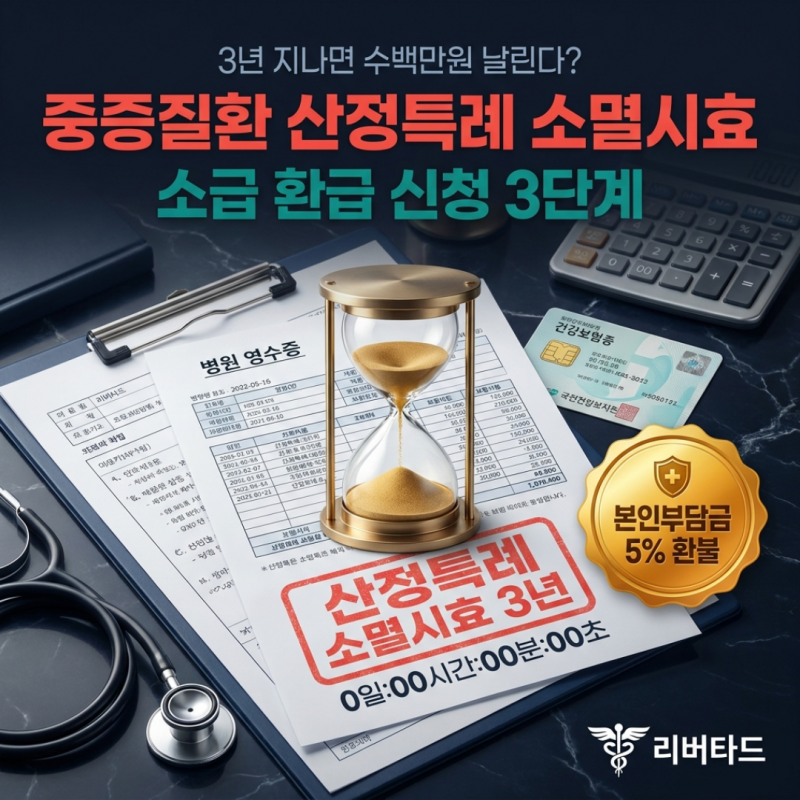 "3년 지나면 수백만원 날린다?" 중증질환 산정특례 소멸시효 및 소급 환급 신청법