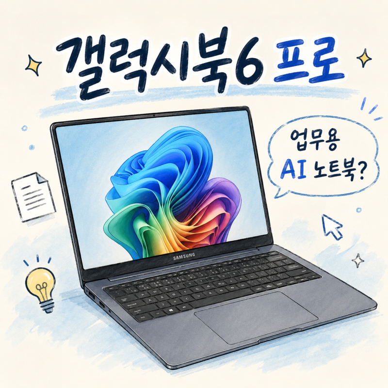 삼성 갤럭시북6 프로 NT960XJG-K52A, 업무용 AI 노트북으로 괜찮을까?