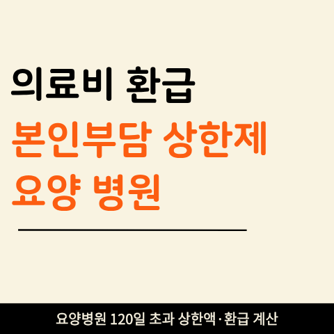 요양병원 본인부담상한제 120일 넘으면? 상한액·환급금 계산법
