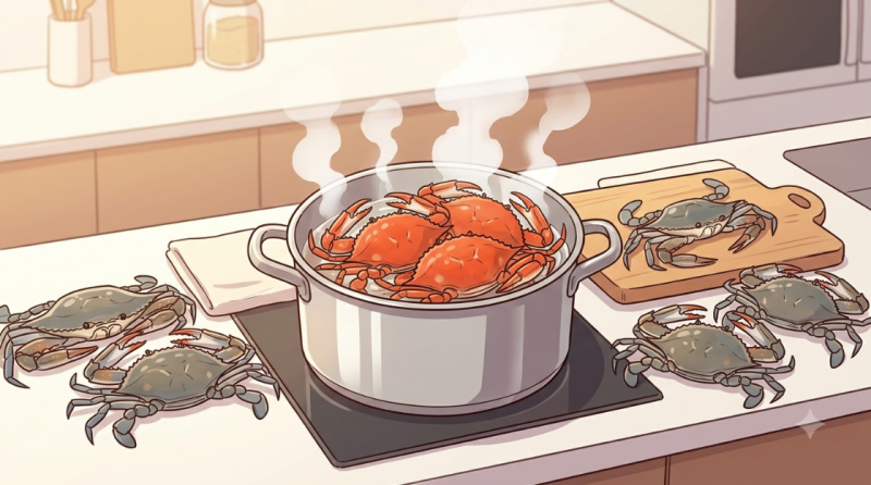 꽃게 찌는법 활꽃게 기절 손질 찜시간 총정리