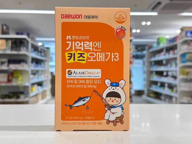 멘토라이프기억력엔키즈오메가3 - 키즈오메가에서도 이제는 알래스카오메가3 원료로