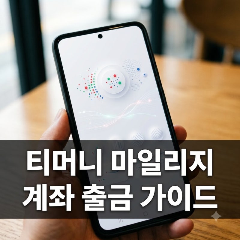 티머니 마일리지 출금, 계좌로 바로 현금화하는 2가지 방법