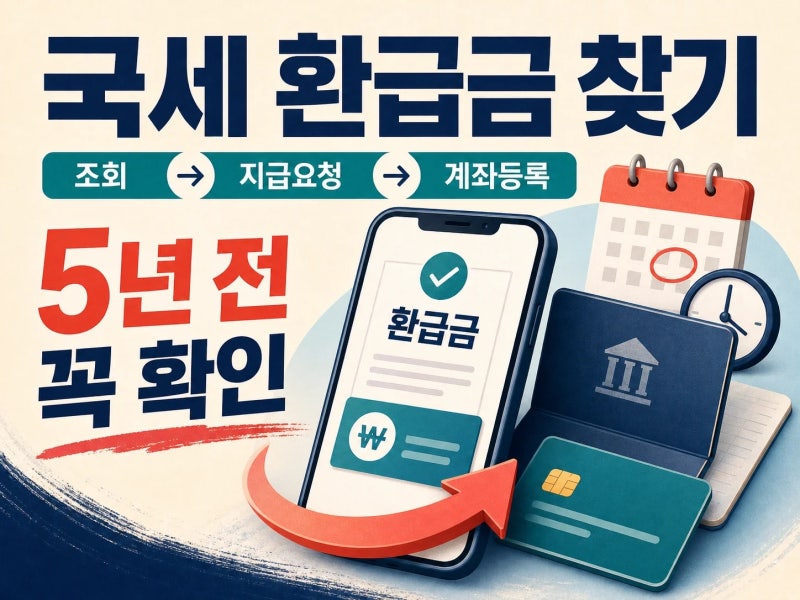 미수령 환급금 있나? 국세 환급금 조회와 계좌 신청을 이어가는 방법 (+ 지급요청 | 본인 명의....