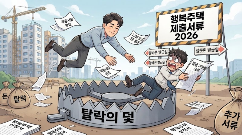 행복주택 제출서류 2026, 같은 청년인데 탈락하는 이유는 ‘발급 기준일’입니다