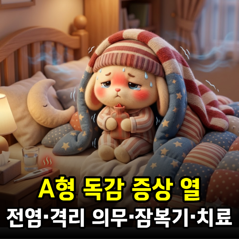 A형 독감 증상 열부터 전염·격리 의무·잠복기·치료 수액