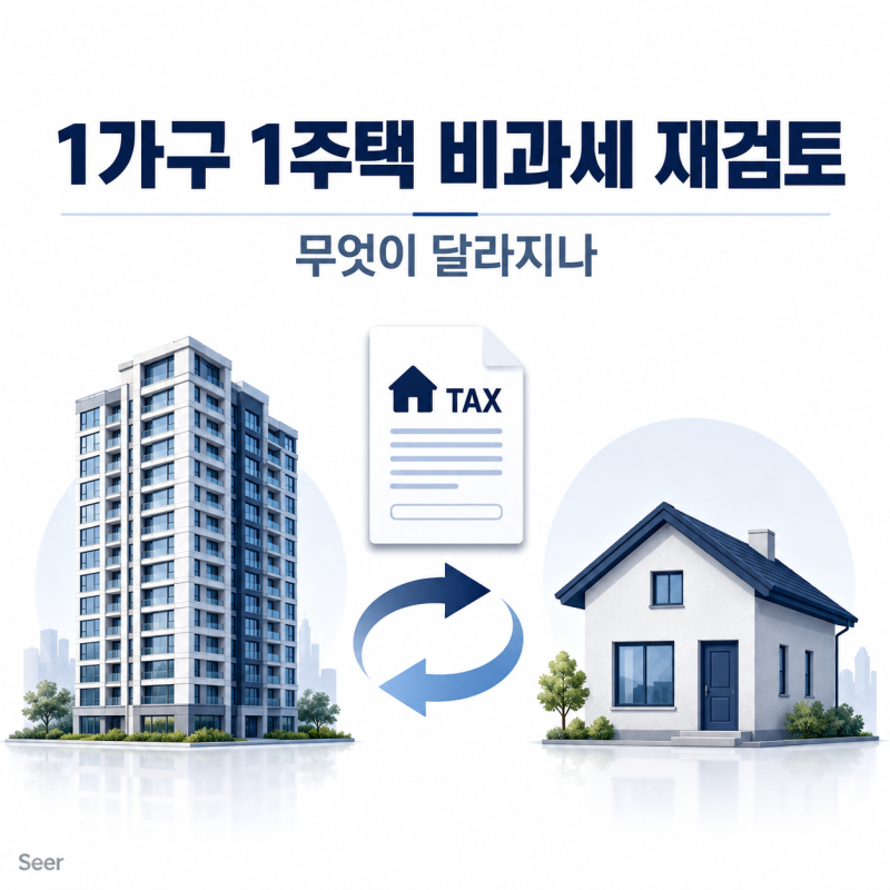 [종합부동산세] 1가구 1주택 비과세 재검토 총정리: 비거주 1주택자 세금 어떻게 달라질까(w/....