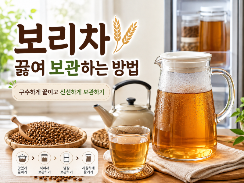 보리차 끓여 보관하는 방법