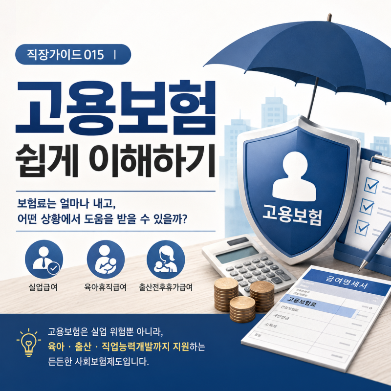 직장가이드015 │ 월급에서 고용보험료는 왜 빠질까?