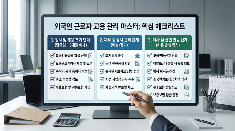 [E-9] 외국인 고용 실무자 체크리스트