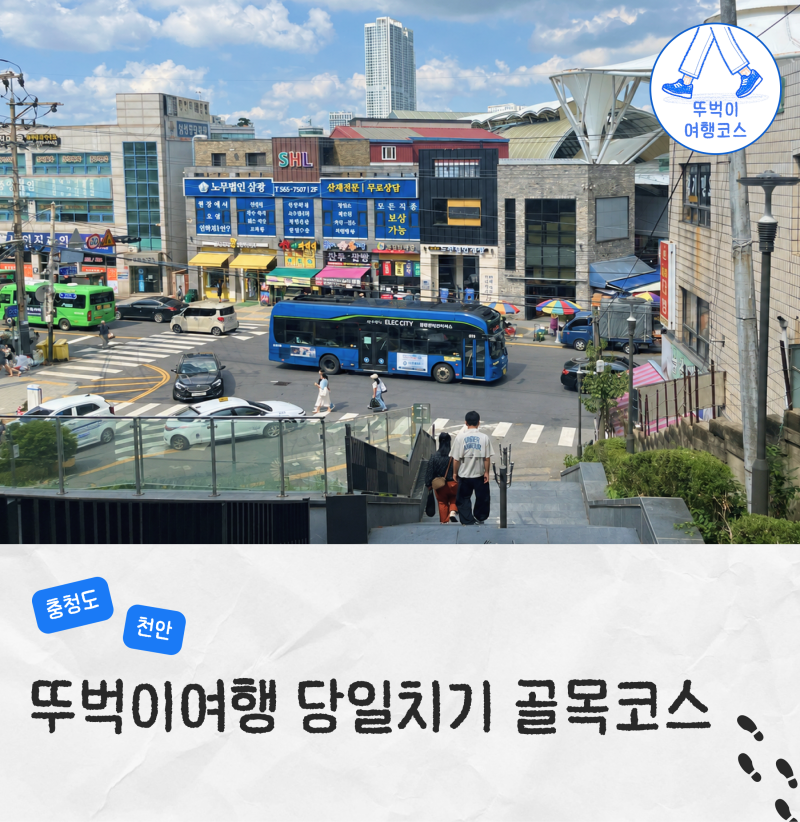 천안 뚜벅이 여행 코스 추천 천안지역사전시관 중앙시장 남산공원 가볼만한곳