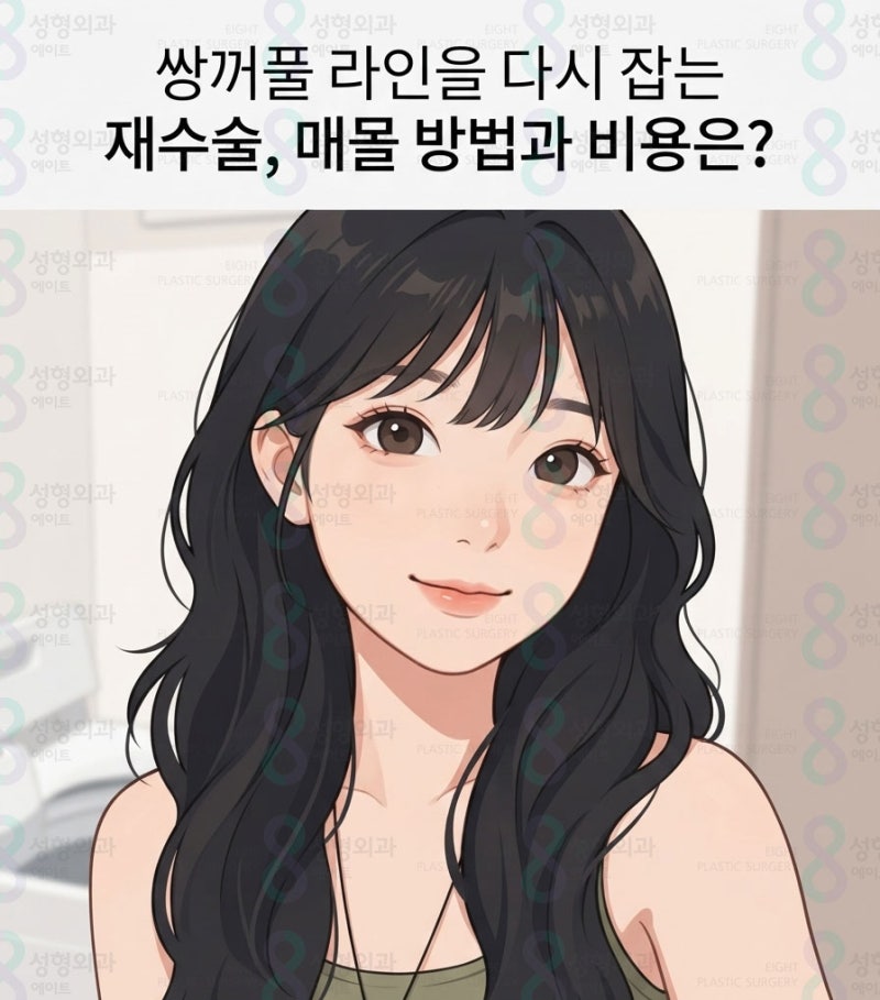 쌍꺼풀 라인을 다시 잡는 재수술, 매몰 방법과 비용은?
