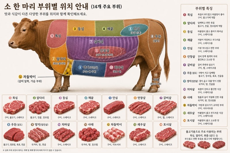 추석 한우 선물세트 고르는 법: 등심, 안심, 채끝 부위 차이 및 추천 세트 총정리
