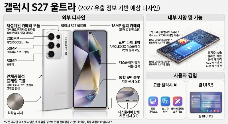 갤럭시S27 출시일 가격 총정리, S26에서 갈아탈 가치 있을까?