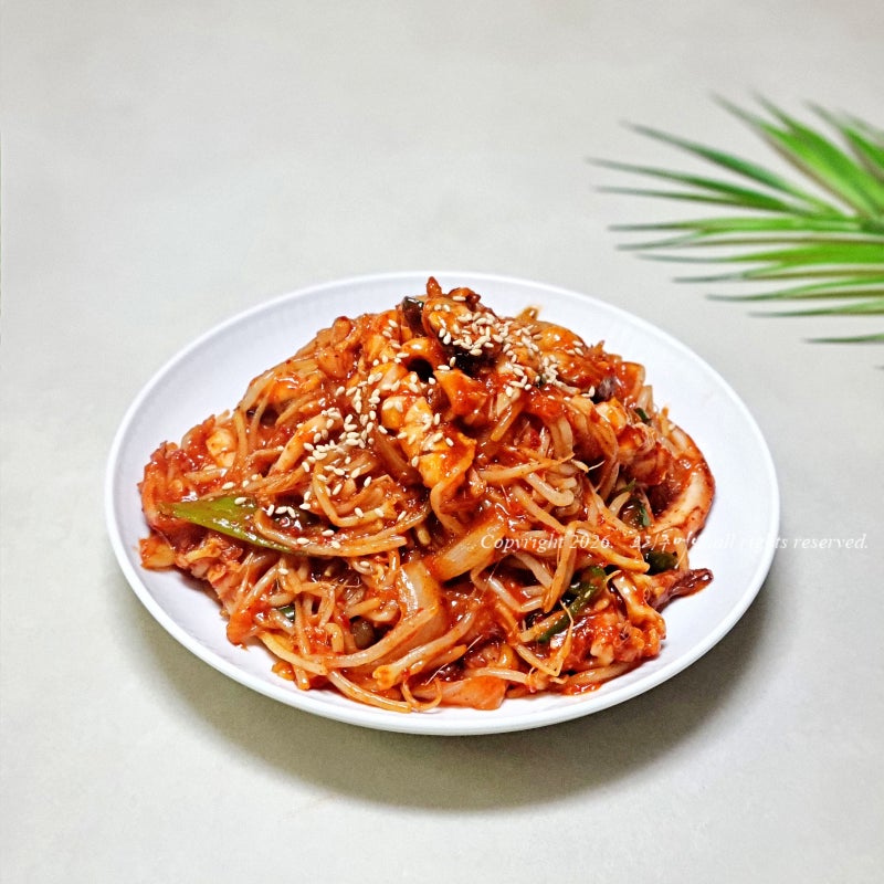 콩나물찜 레시피 요리 오징어 홍합찜 만들기