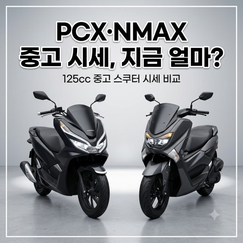 PCX 270만~335만원, NMAX 240만~300만원 중고 오토바이 시세 비교