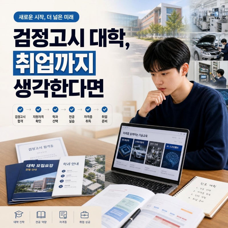 검정고시 대학, 취업까지 생각한다면 한국폴리텍대학 인천캠퍼스