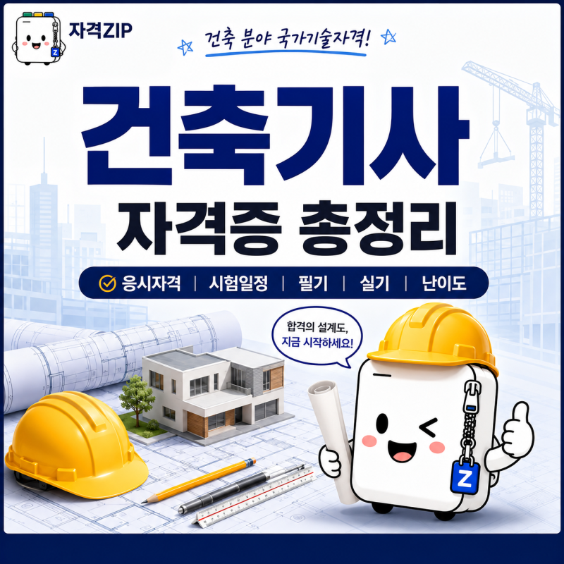 건축기사 자격증 총정리｜응시자격·시험일정·필기·실기·난이도·취업