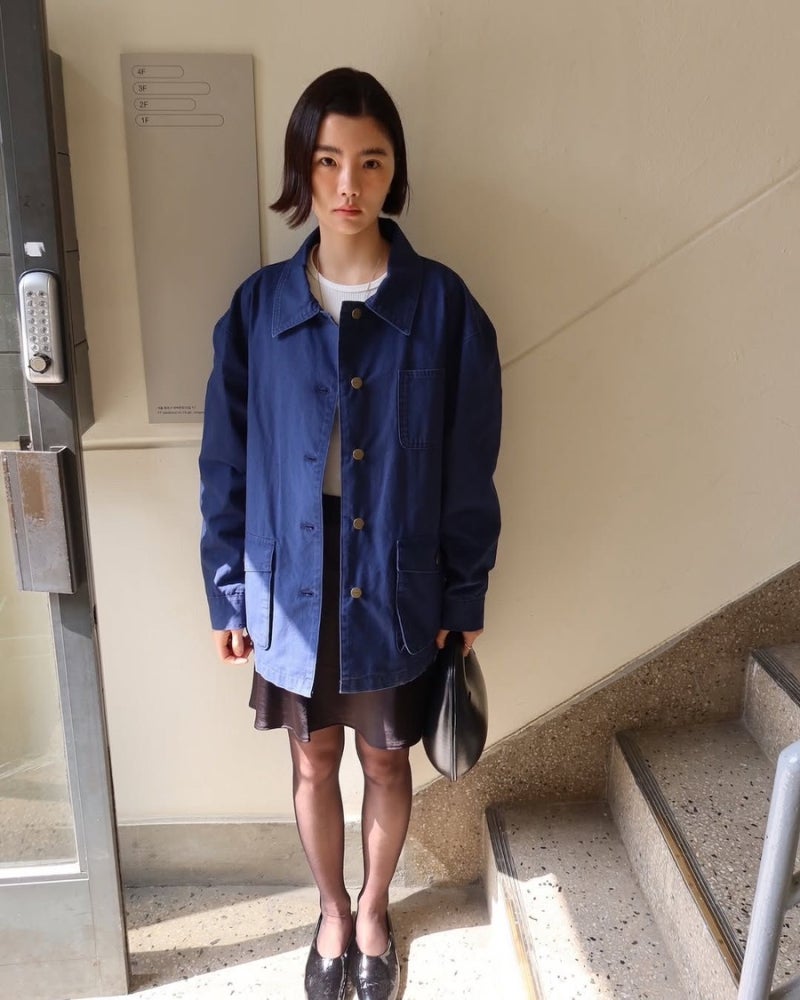STYLING | 블루 워크 자켓 코디로 프렌치 시크 감성 코디하기!