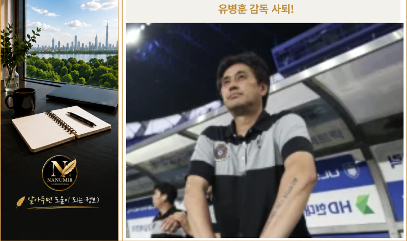FC 안양 유병훈 감독 전격 사퇴, [K리그 비하인드] ' 속사정'과 현재 상황