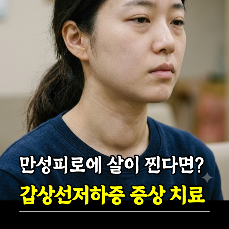 만성피로에 살이 찐다면? 갑상선저하증 증상 치료