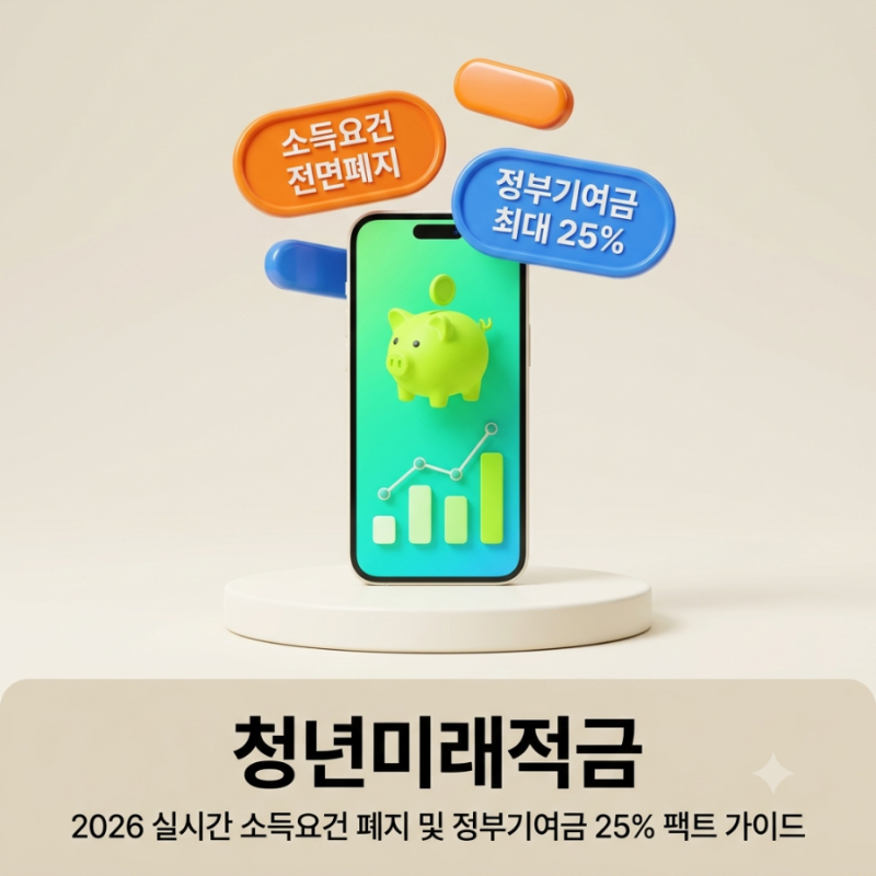 청년미래적금 소득요건 폐지, 정부기여금 25% 실전 가이드