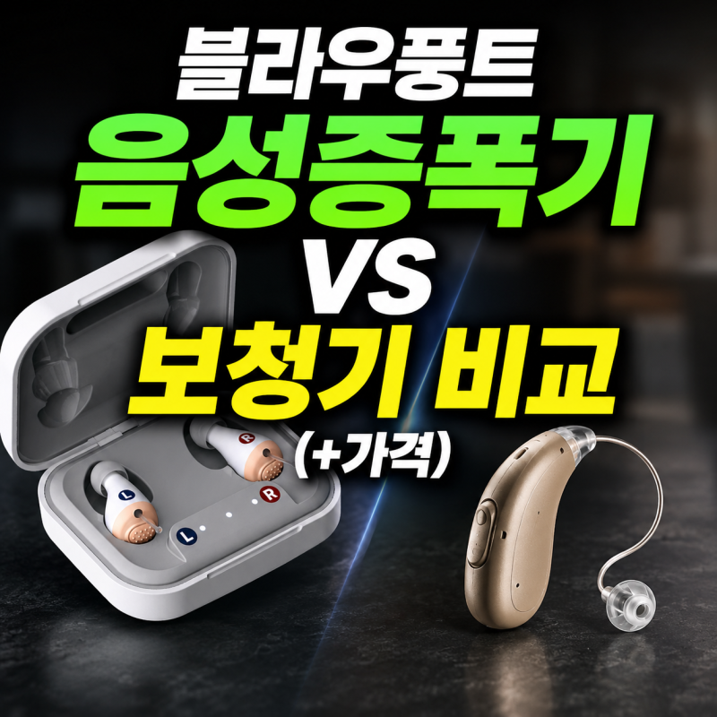 블라우풍트 음성증폭기 vs 보청기 비교(+가격)