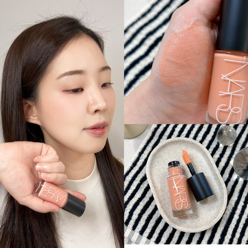 [review] 나스 인세이셔블 리퀴드 블러쉬 | 섹스 어필, 맑게 스며드는 소프트 피치 윤광 치크