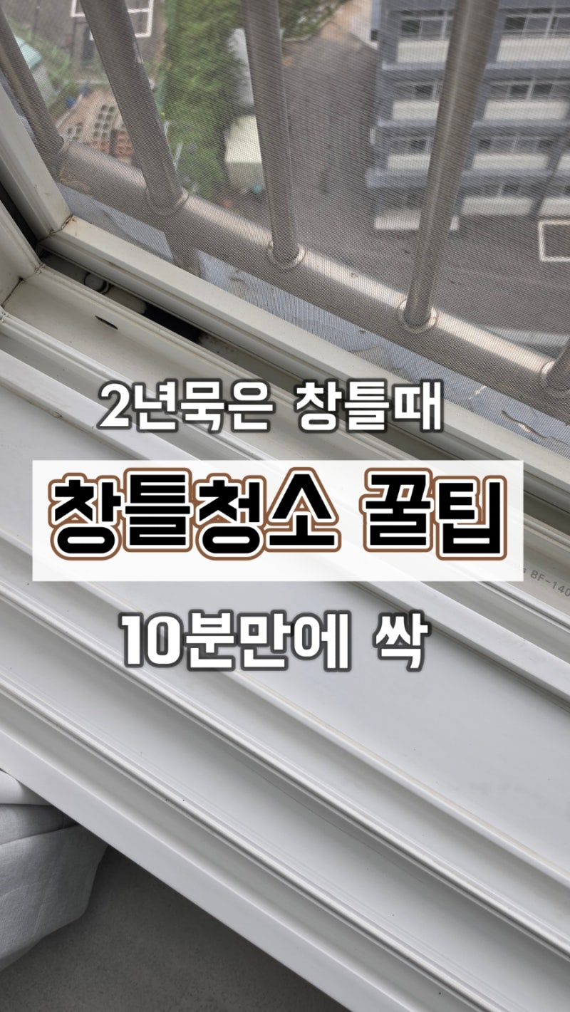 [창틀 청소 꿀팁] 다이소 붓 하나로 2년 묵은 창틀 때 10분 만에 싹 가을맞이 대청소법