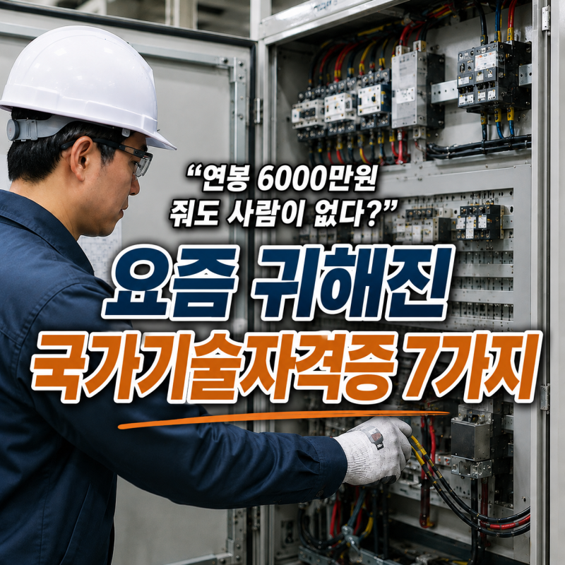 “연봉 6000만원 줘도 사람이 없다?” 요즘 귀해진 국가기술자격증 7가지