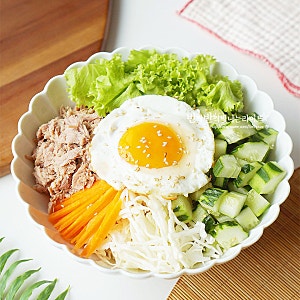 오이 참치비빔밥 간장소스 양념장 오이비빔밥 레시피
