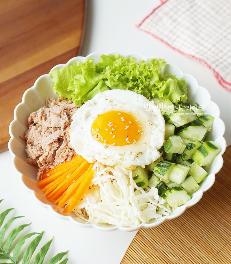 오이 참치비빔밥 간장소스 양념장 오이비빔밥 레시피