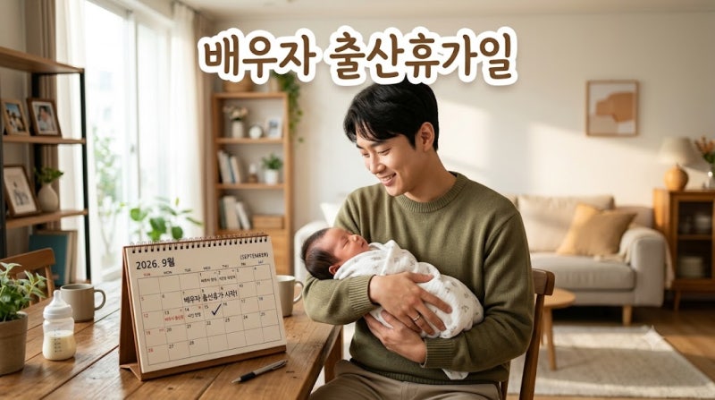 2026년 배우자 출산휴가일 20일 계산법과 주말 제외 분할 사용 기준