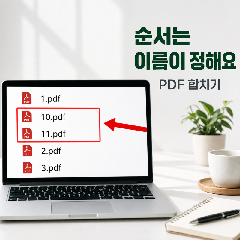 "순서가 왜 섞이지" PDF 합치기 무료, 올리면 안 되는 파일