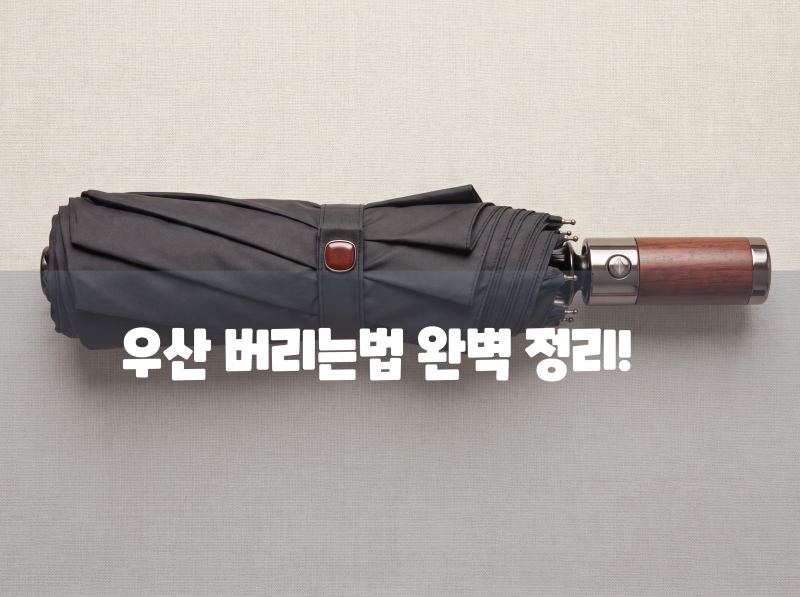 우산 버리는법 완벽 정리 뼈대 분리 꼭 해야 할까? (비닐·종량제 봉투 배출 팁)