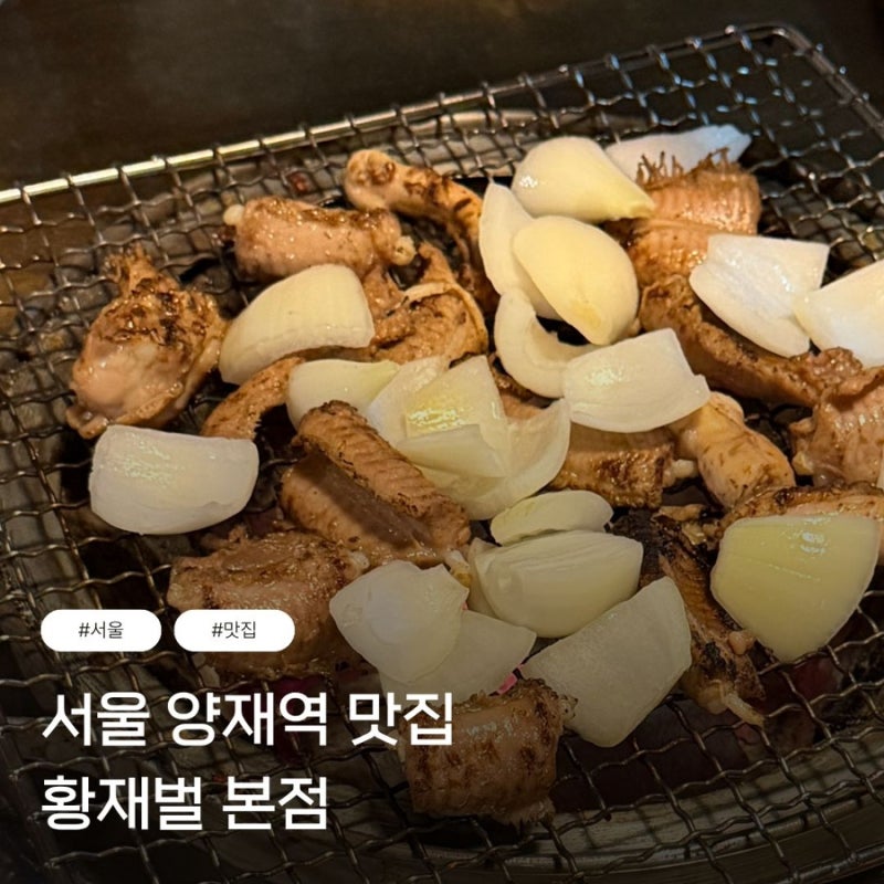서울 양재역 맛집, 황재벌 본점