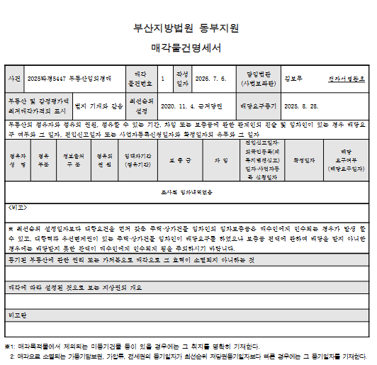 부산 해운대 해운대중동두산위브 아파트 경매 1회 유찰 4억 8천만원대 2025타경5447 사진 11
