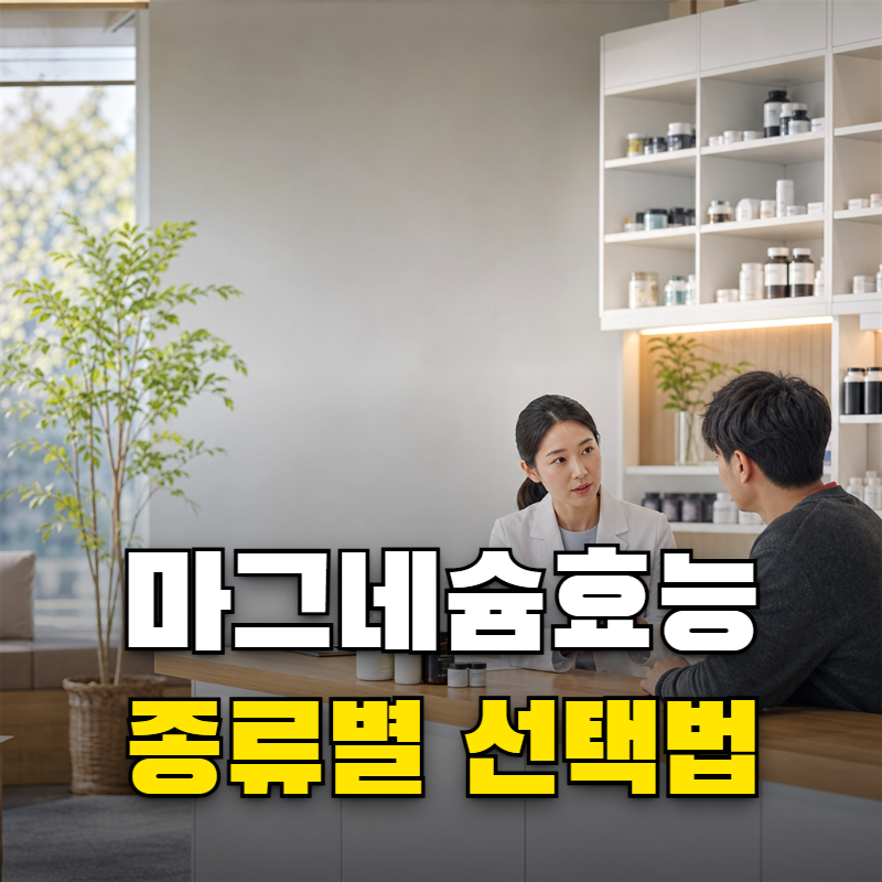 마그네슘효능 눈밑 떨림 잦다면 산화 구연산 젖산 중 어떤 종류가 맞을까