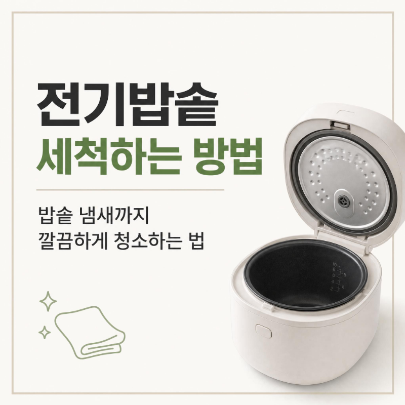 전기밥솥 세척하는 방법 밥솥 냄새까지 깔끔하게 청소하는 법